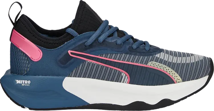 Кроссовки Puma Wmns PWR XX Nitro Evening Sky Sunset Pink, синий