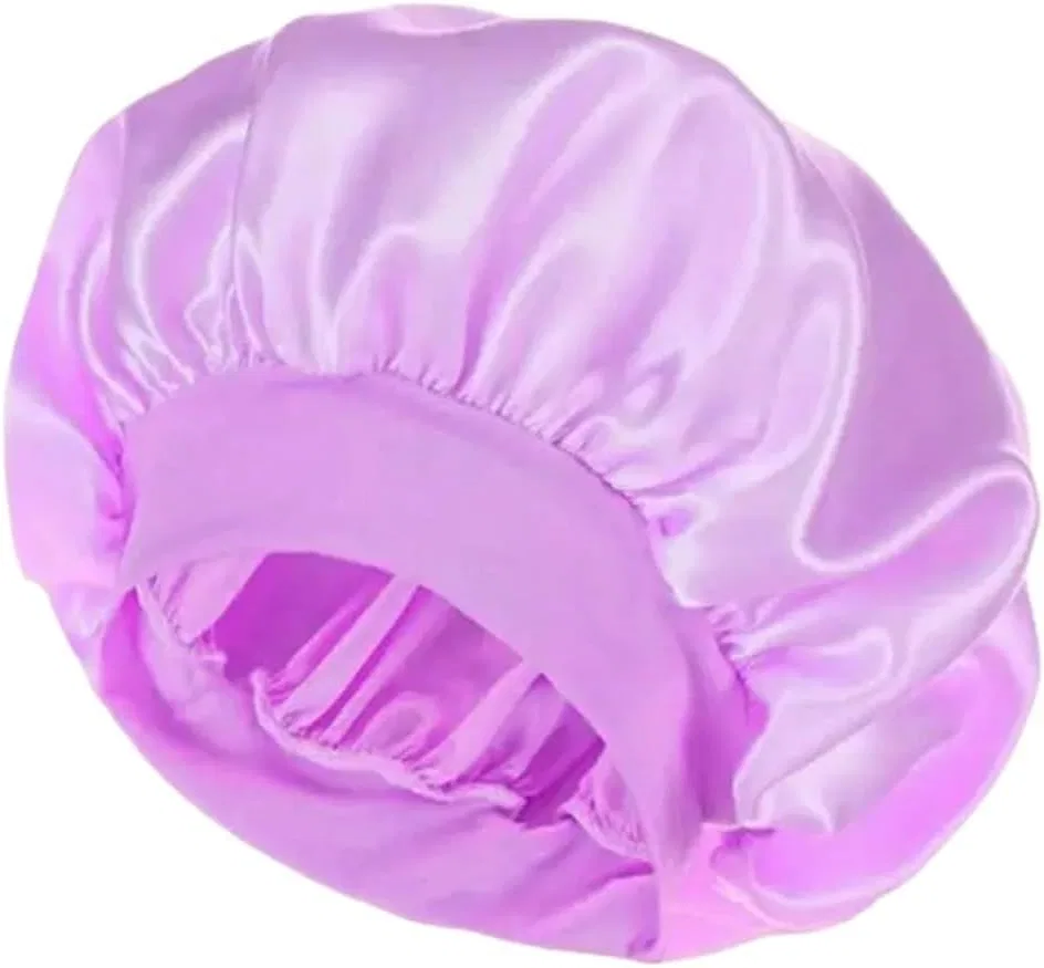 Шапочка для душа Satin Sleep Cap, BOJHGO, 1 шт, Pink Purple