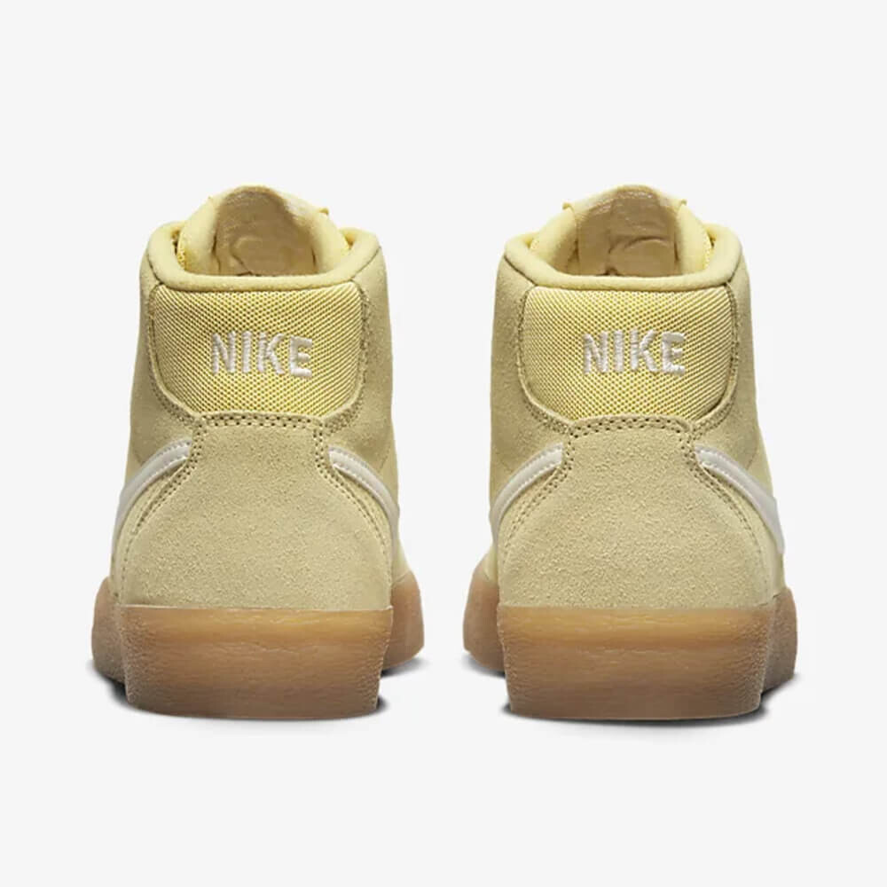 Скейтерские кеды Nike SB Bruin High, выстиранный лимонный — фото 4