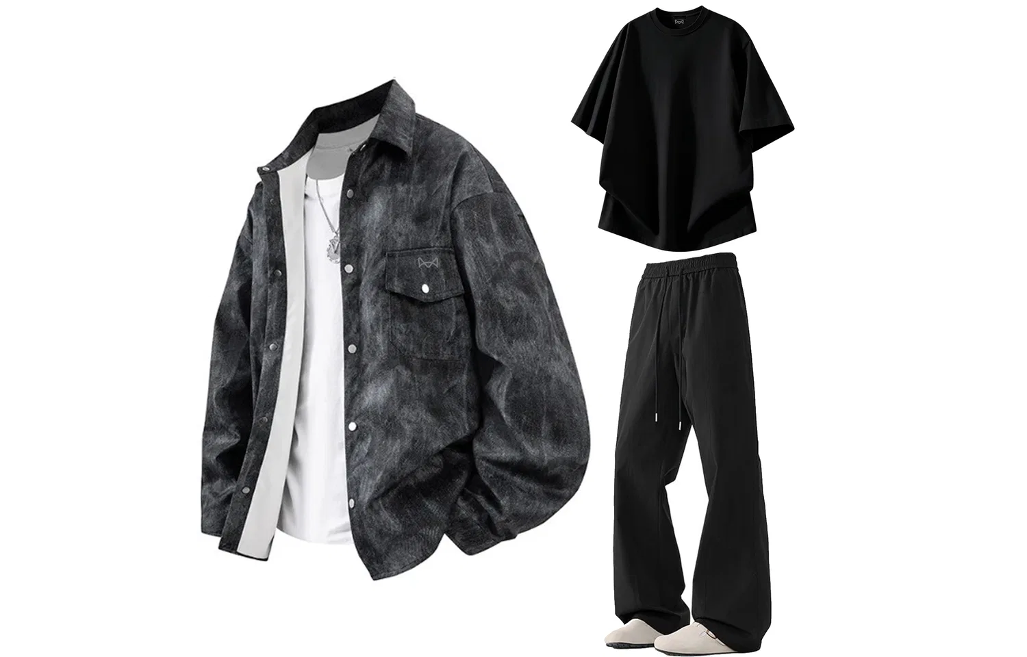 Детский спортивный комплект из футболки, лонгслива и брюк Casual Sportswear MIIOW