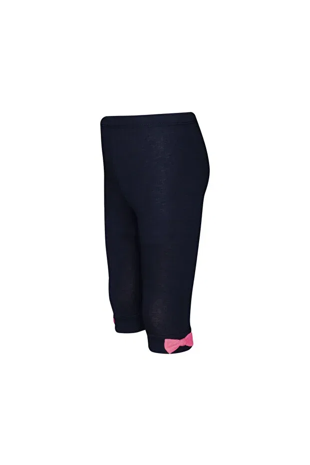 Детские леггинсы для девочек с бантом Lovetti, Dark Navy