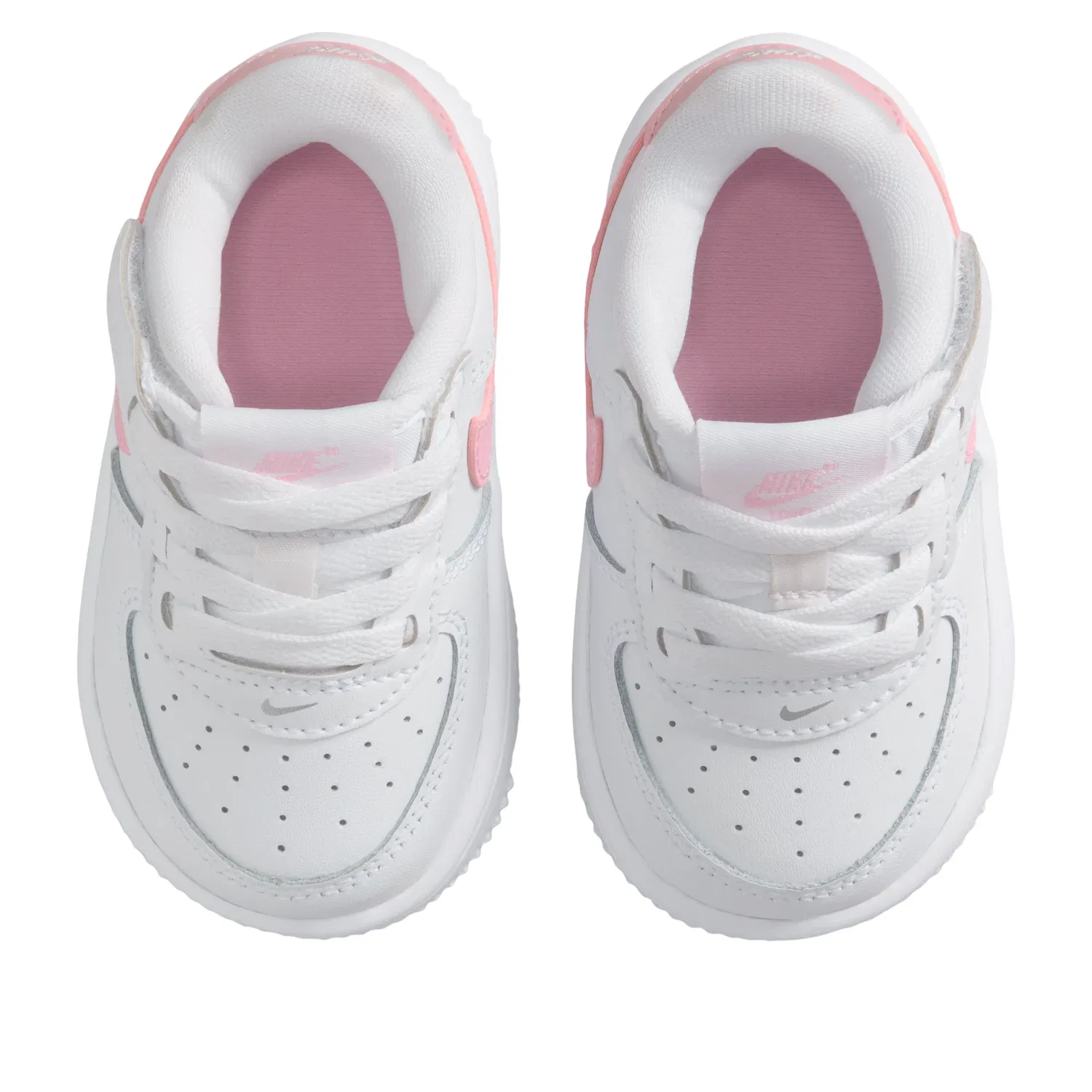 Детские кроссовки с липучкой и шнуровкой Nike Air Force 1 Low EasyOn, белый — фото 4