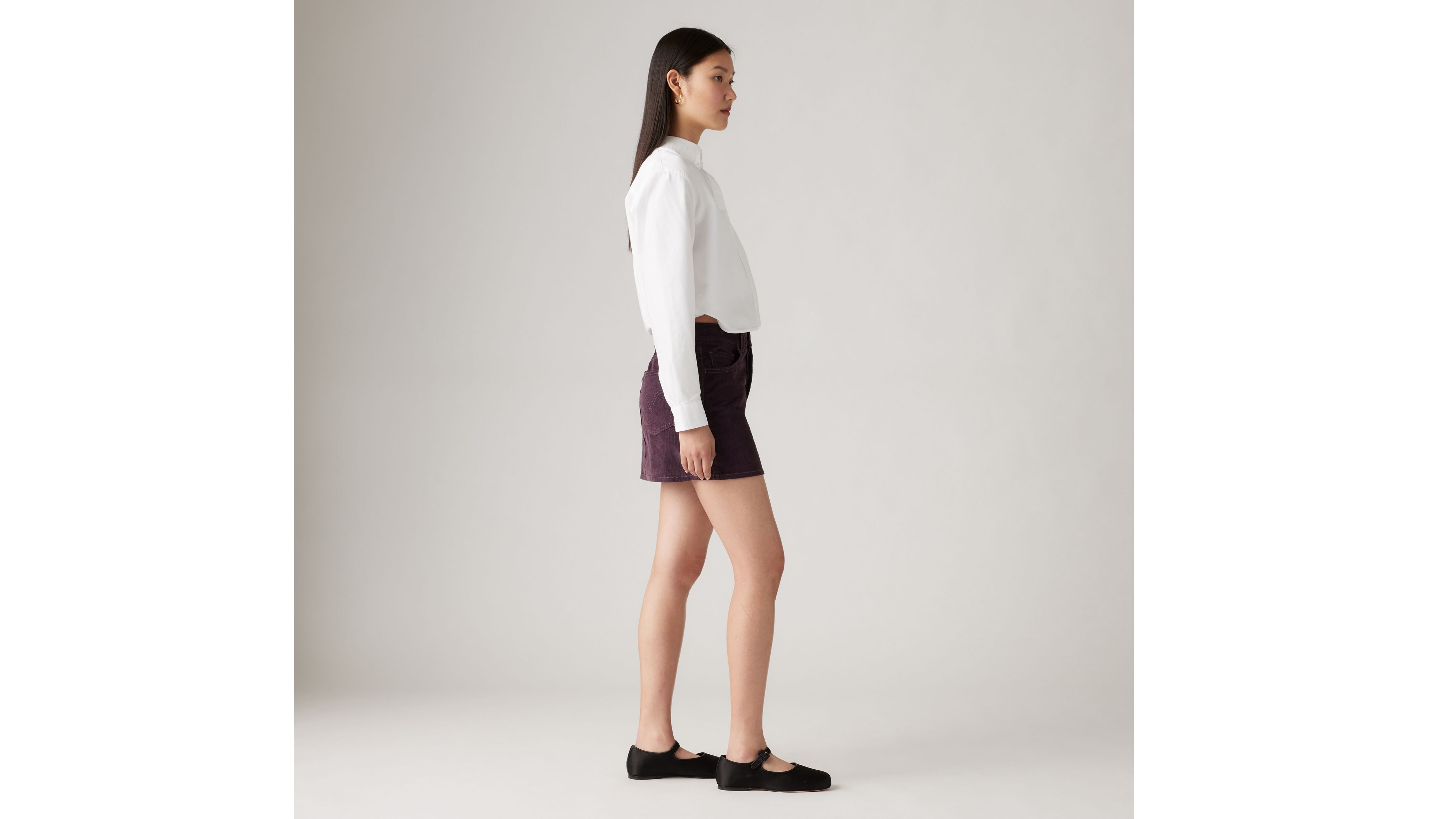 

Юбка Corduroy Icon Levi's, цвет Plum Perfect - Purple