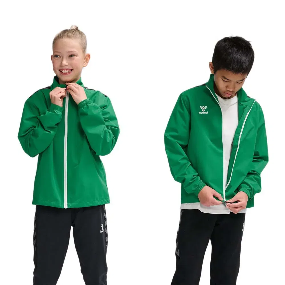 Детская куртка для девочек с длинным рукавом Authentic Training Hummel, Green