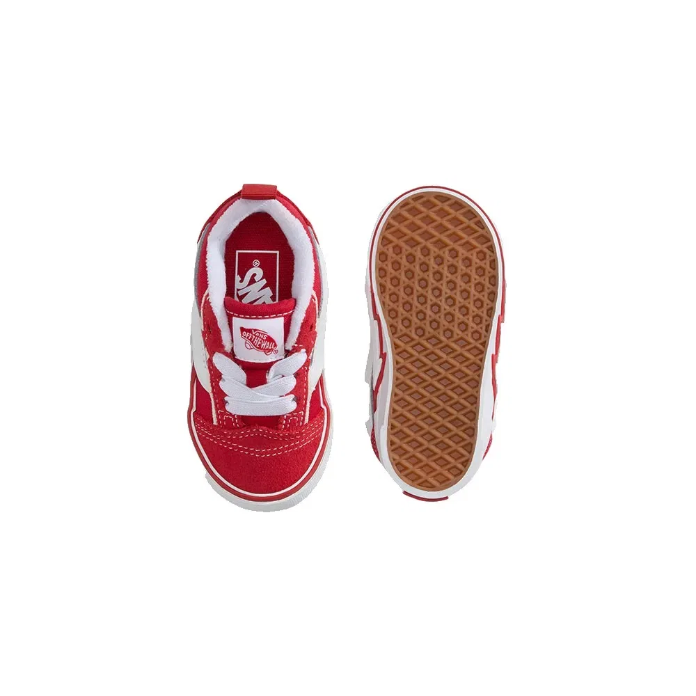 Кроссовки Knu Skool Elastic Lace Bolt Vans, красный — фото 4