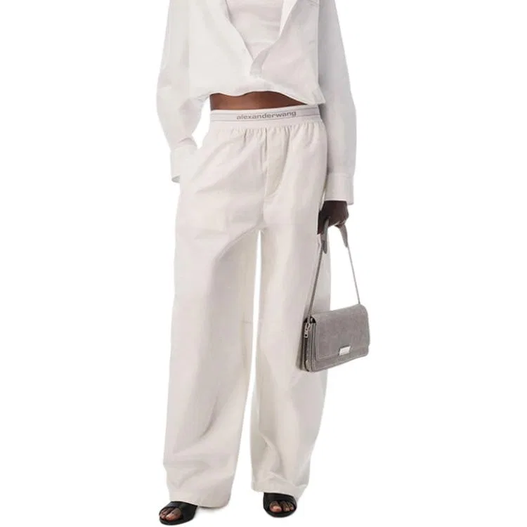 Брюки повседневные Alexander Wang, Paper White