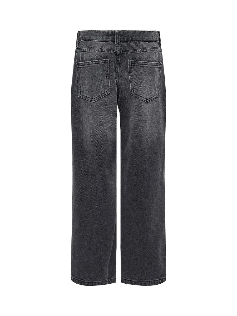 Джинсы ONLY GIRLS Wide leg Jeans 'KOGELLA' из черного денима — фото 2