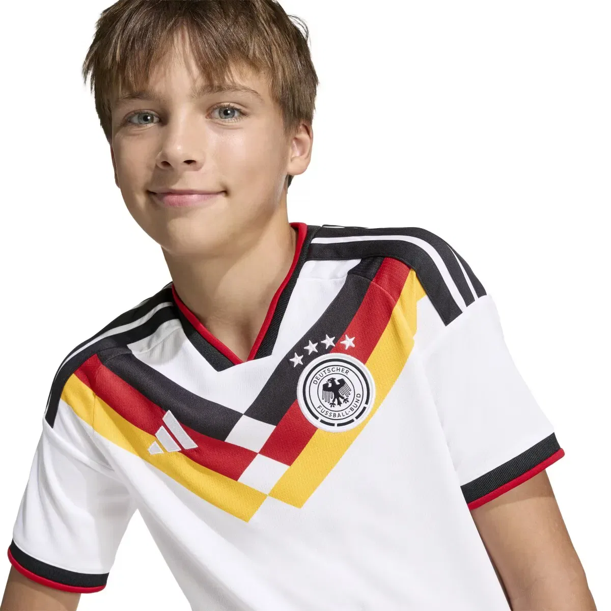 Детская футбольная футболка с принтом Alemania Mundial 2026 adidas, Blanco — фото 4