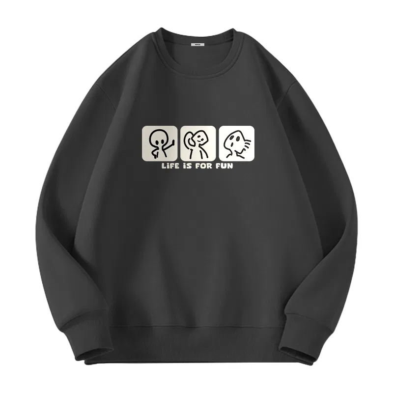 Детский свитшот уличного стиля MINISO, Dark Gray