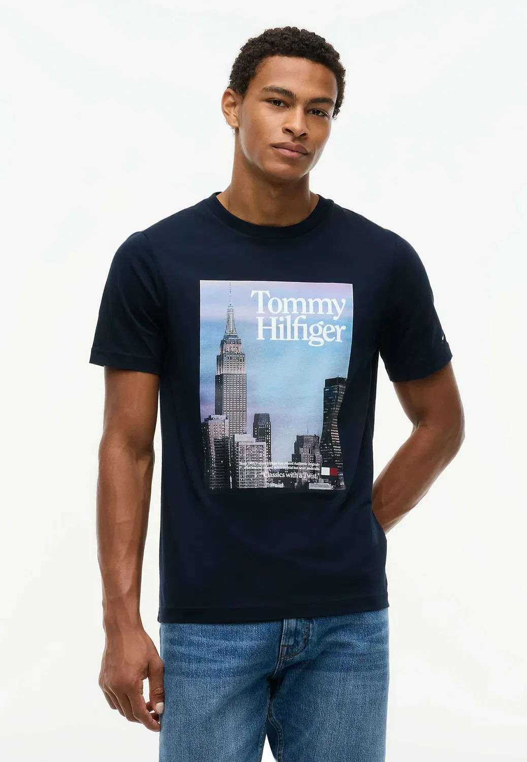 Футболка с фотопринтом - футболка с принтом Tommy Hilfiger, Navy Blue