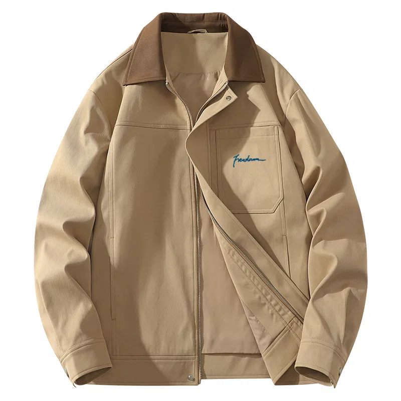 Детский жакет повседневный Good Luck Chest Logo MINISO, Khaki