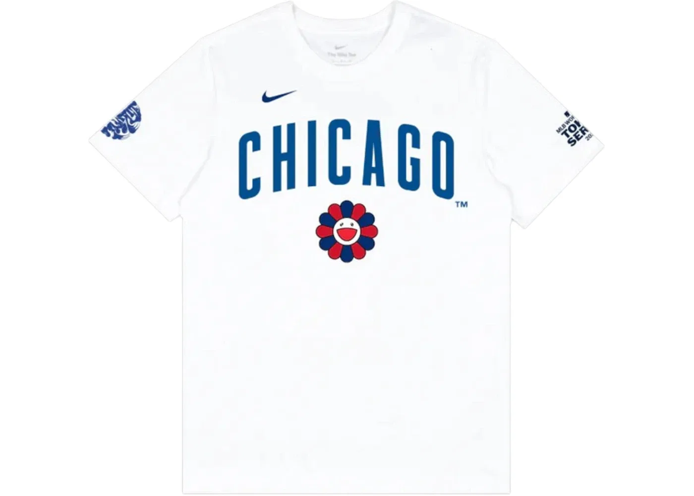 Мужская футболка с принтом Nike x Takashi Murakami x MLB World Tour Tokyo Series 2025 Cubs S/S Tee, White