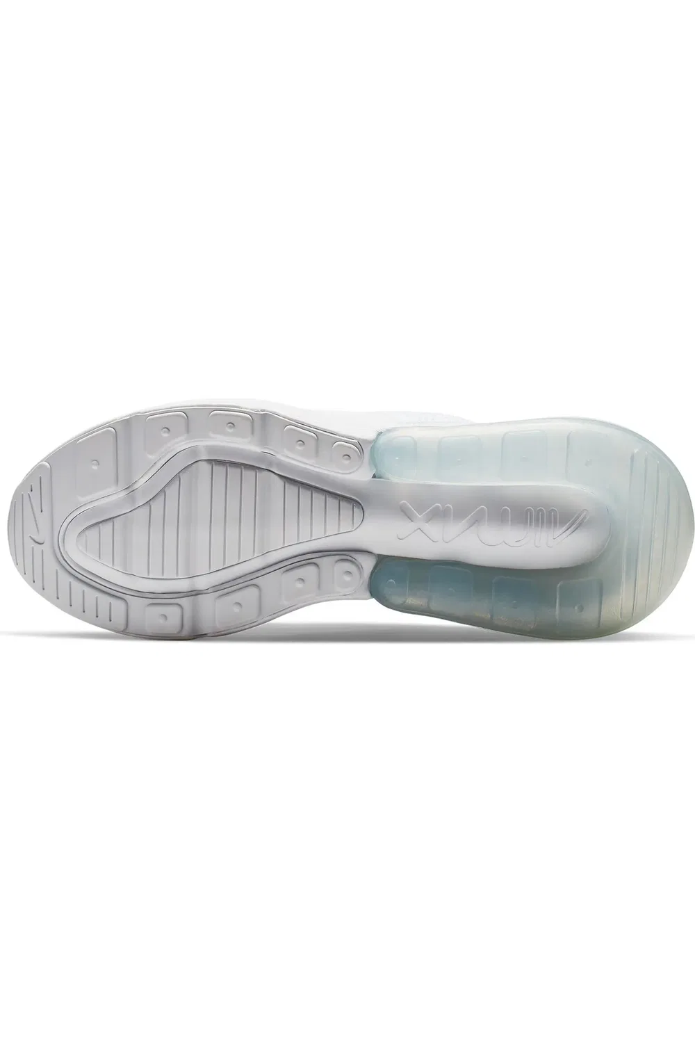 Кроссовки детские с амортизацией Air Max 270 Nike, 103 белый/белый — фото 4