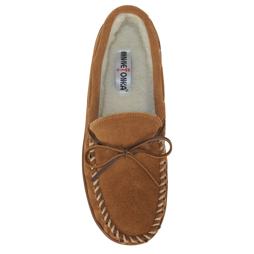 Мужские тапочки Mankato Trapper II Minnetonka Moccasin, цвет cinnamon — фото 4