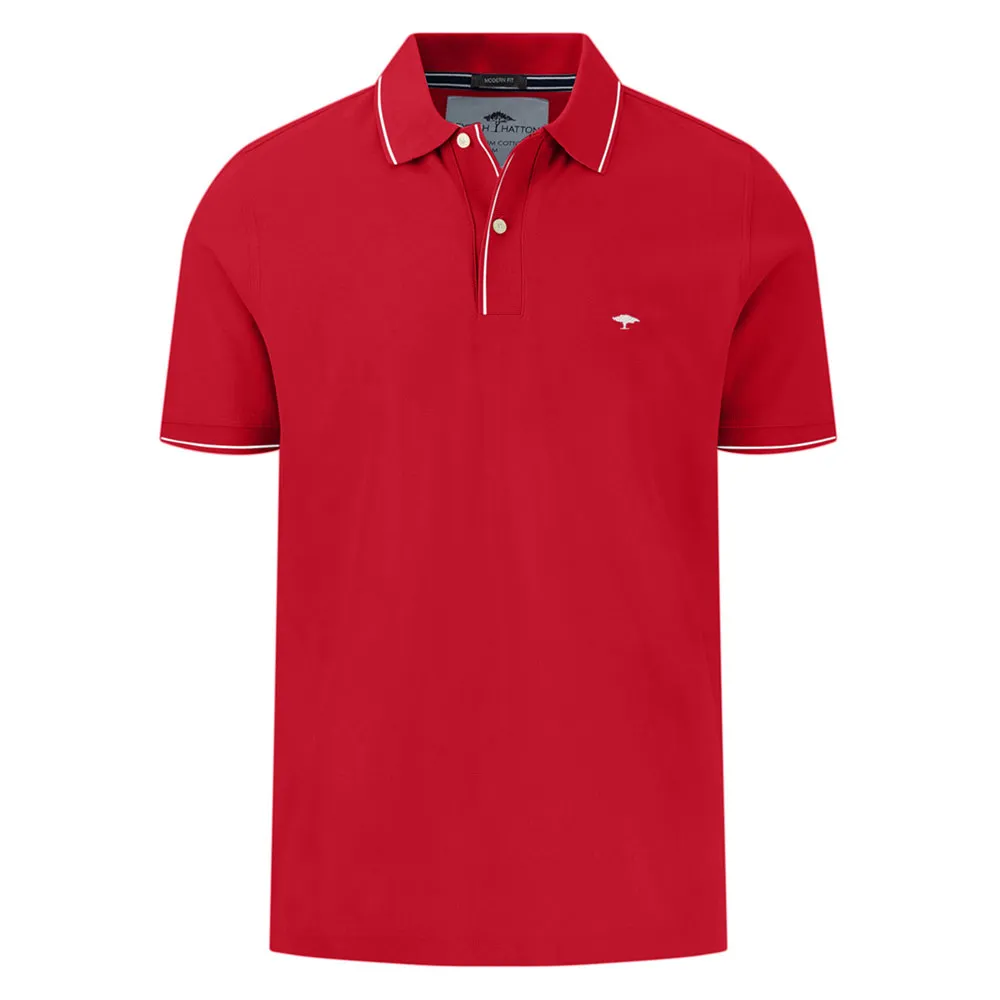 

Поло с коротким рукавом Fynch Hatton Modern Fit Premium Cotton, красный