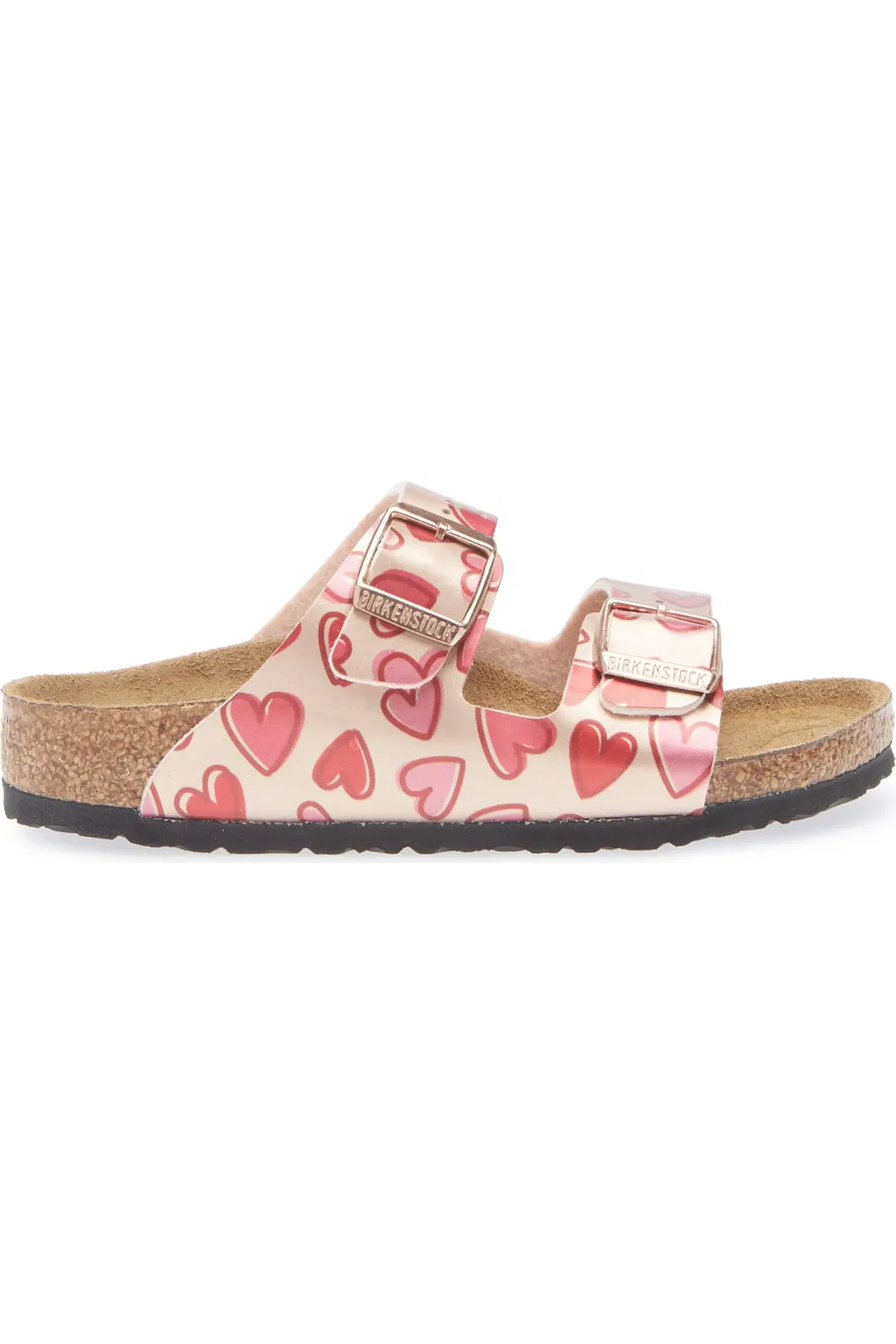 Сандалии детские с принтом Arizona Slide Birkenstock, Copper Metallic — фото 3