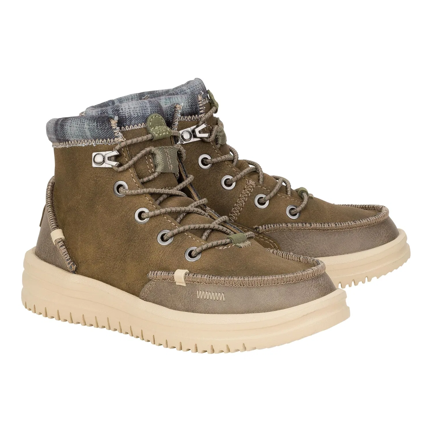 Детские ботинки для мальчиков с водоотталкивающим покрытием Bradley Classic HEYDUDE, Walnut