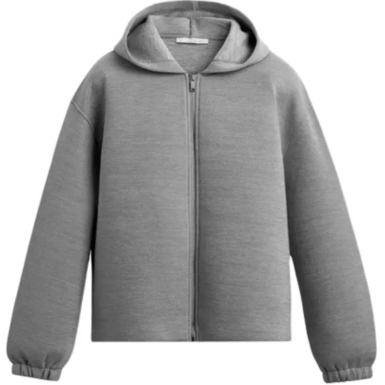 Мужская толстовка с капюшоном Light Gray ZARA, Светло-серый