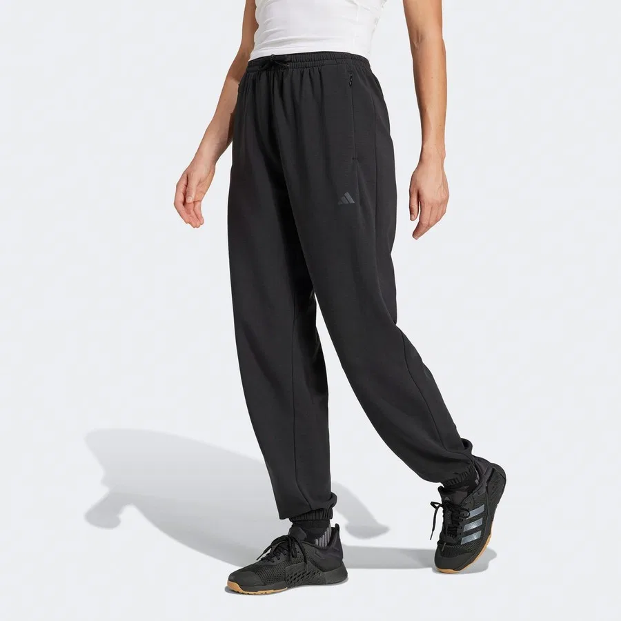 Женские спортивные штаны adidas Designed For Training Crew, Черный — фото 2