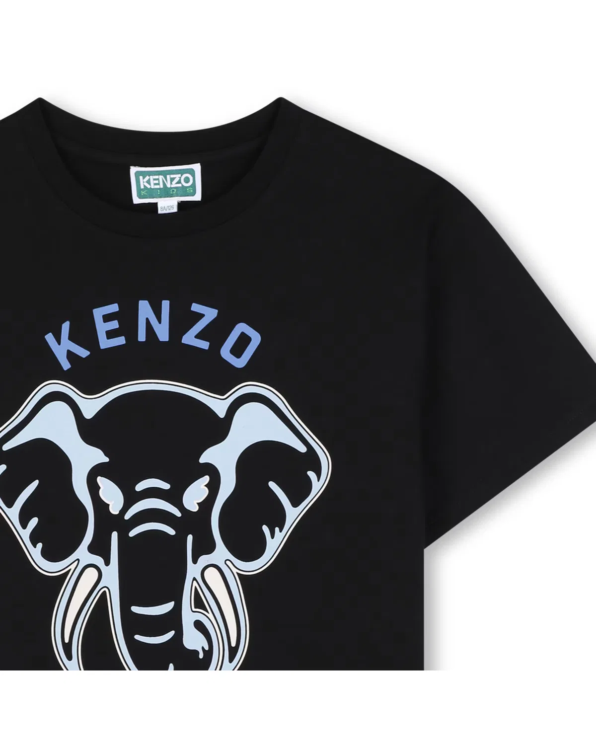 Детская футболка с коротким рукавом, Grande, Kenzo Kids, черный — фото 2