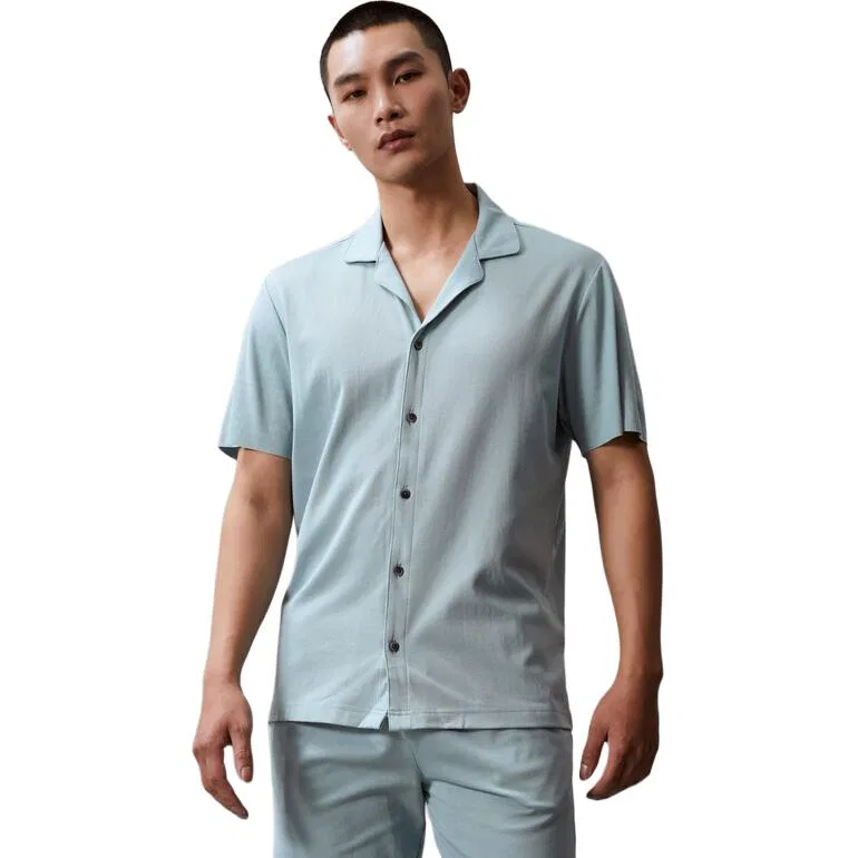 Мужская пижамная футболка с принтом Calvin Klein, Wave Green