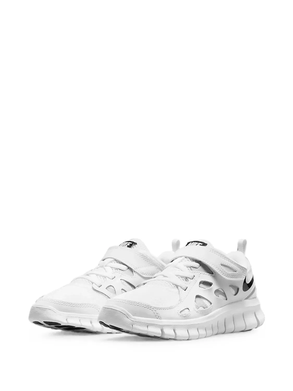 Кроссовки Free Run 2 на липучках Nike Kids, белый