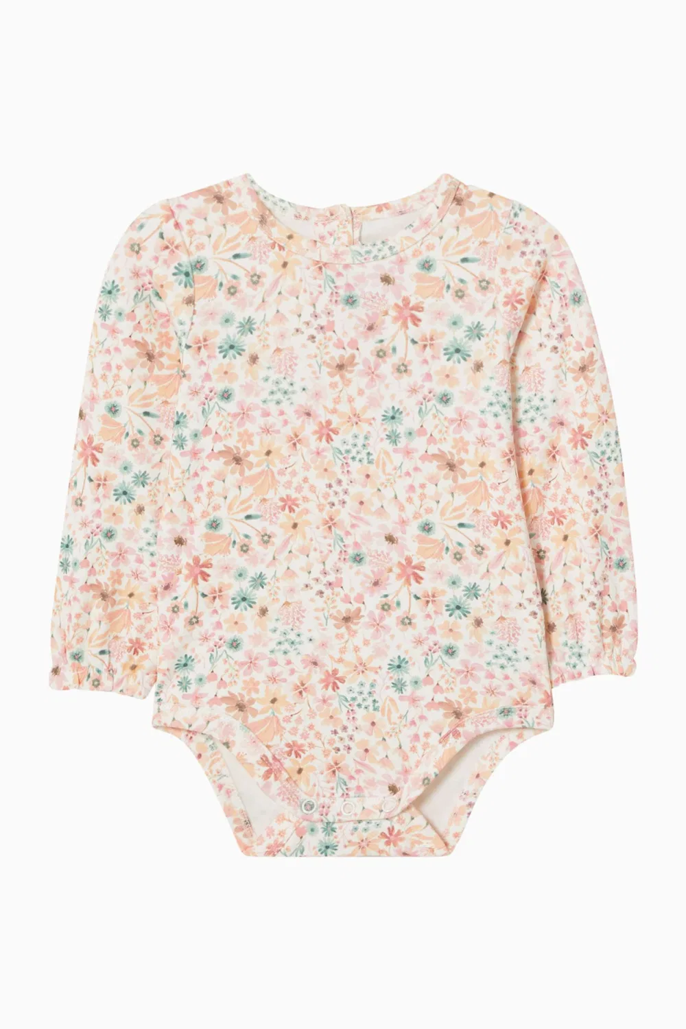 Боди-комбинезон с принтом Fern Floral Organic Minihaha