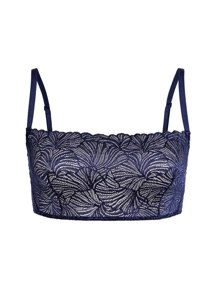 

Бюстье Erlich Textil Bustier FLUID LACE BANDEAU BRALETTE, цвет mitternachtblau