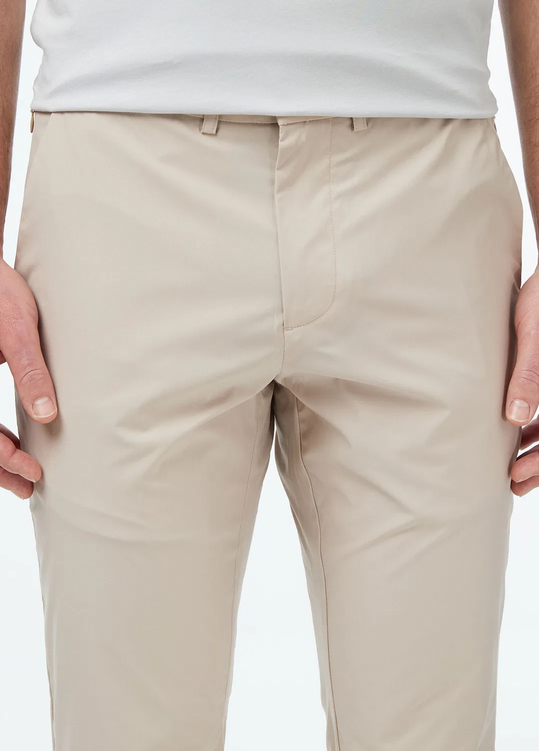 Брюки классические Slim Fit Lacoste, beige — фото 4