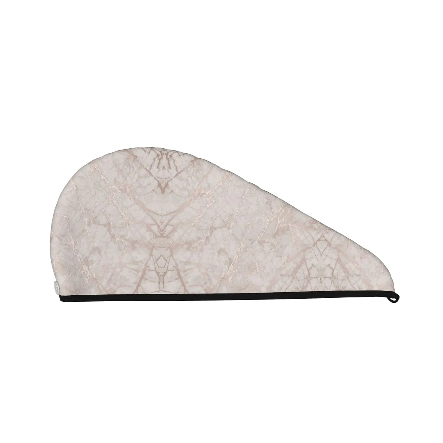 Шапочка для душа Coral Velvet Dry Hair Cap, OCELIO, Polyester, 64x26x0.5 см, Roségoldener Marmor