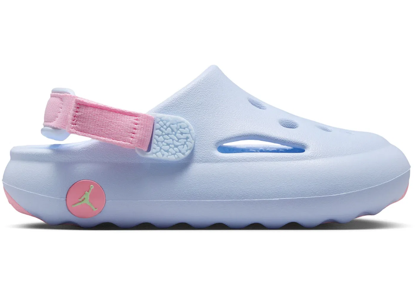 Детские шлепанцы Jordan Hydrip Jordan Half Blue Medium Soft Pink Vapor Green