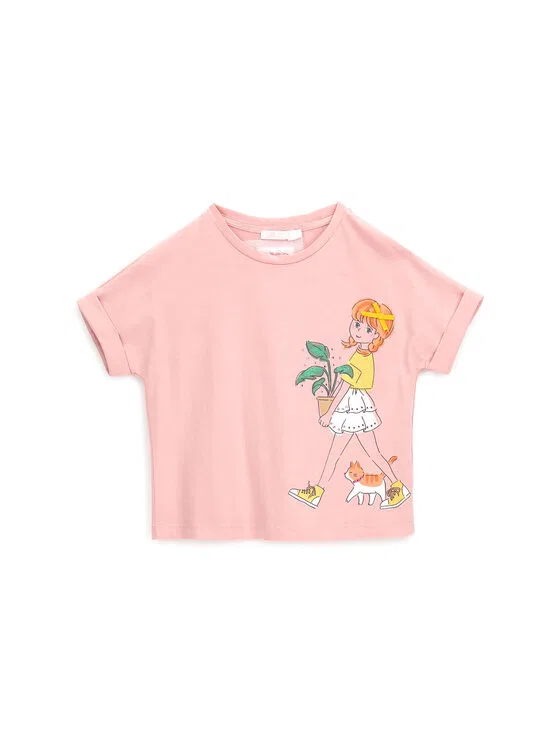 Футболка boxy fit Original Marines, коралловый