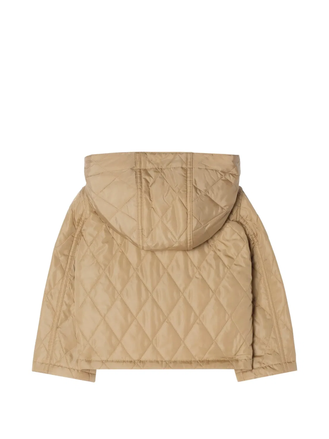 Куртка-парка с капюшоном House Check Burberry Kids, нейтральные цвета — фото 2