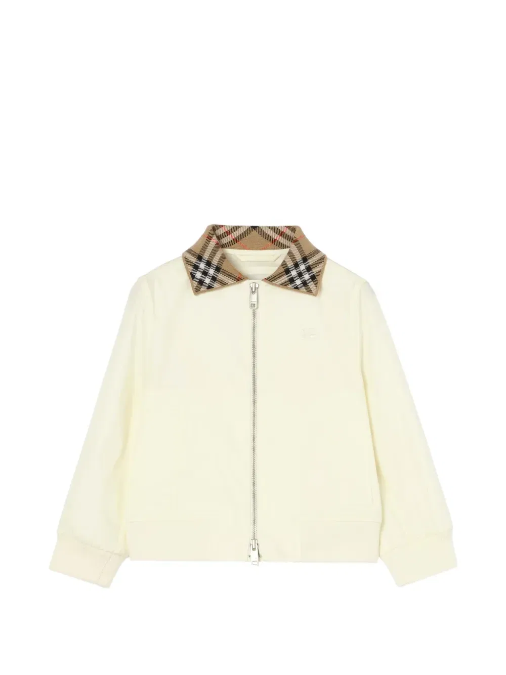 Хлопковый бомбер Hayfield Burberry Kids, бежевый
