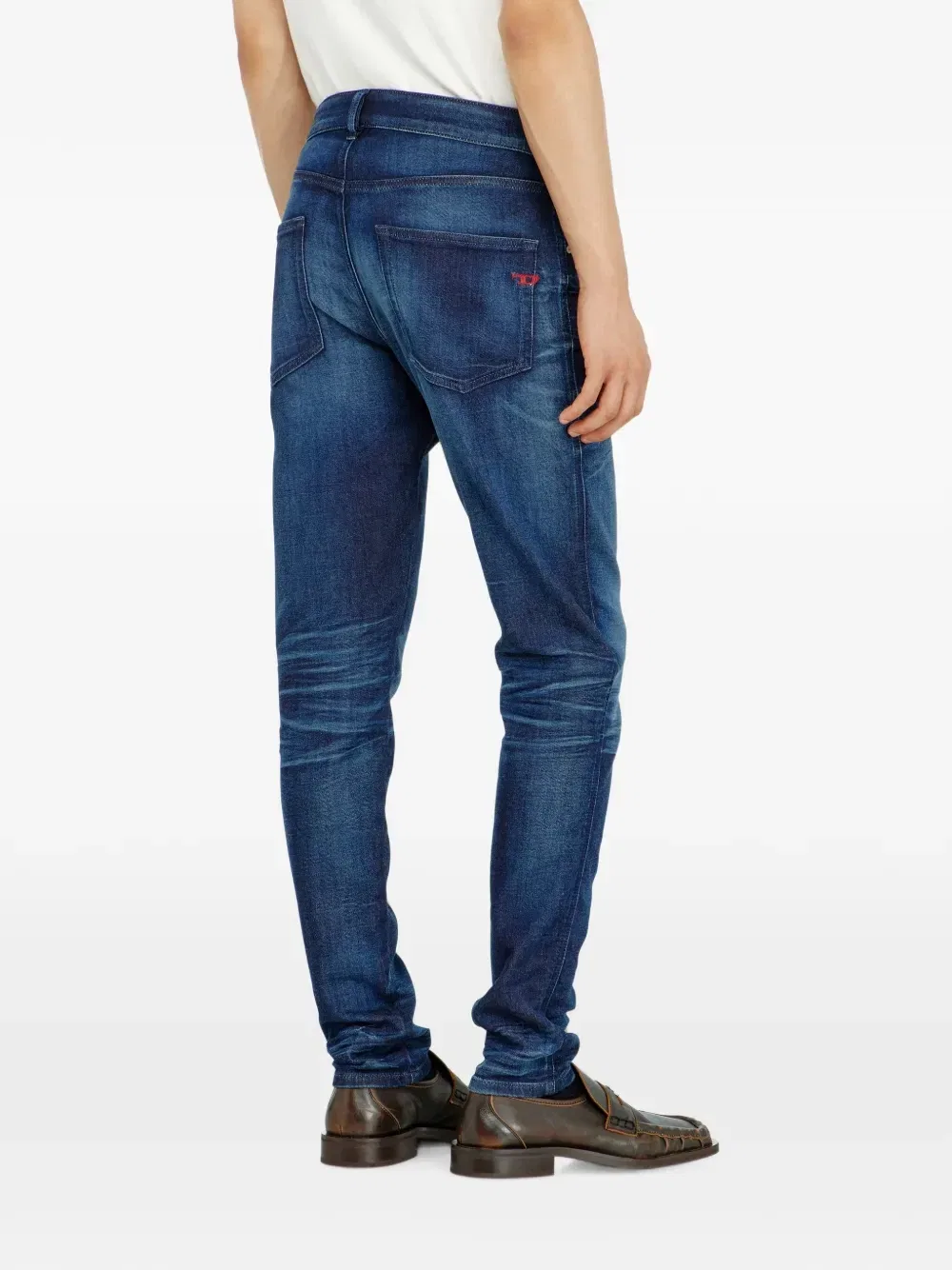 Приталенные джинсы прямого кроя 2062 D-Strukt Joggjeans Diesel, синий — фото 4