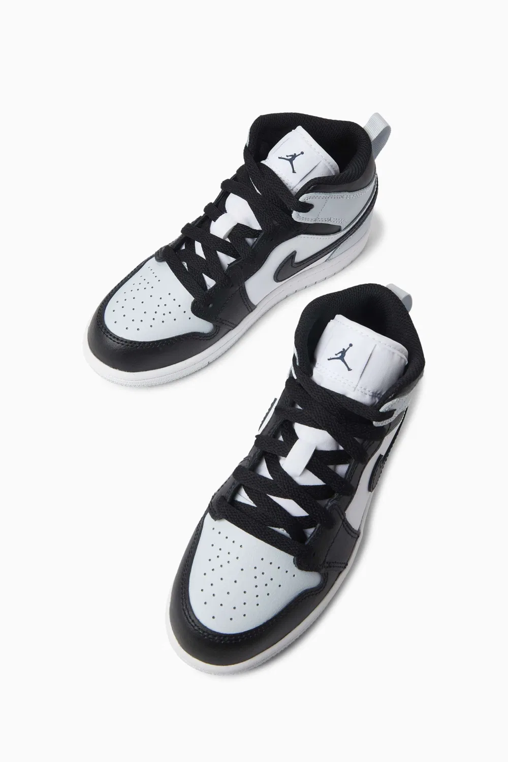 Кроссовки кожаные Air Jordan 1 Mid-top Jordan, черный — фото 2