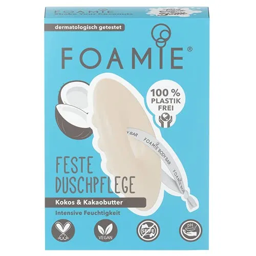 Твердый гель для душа с массажным эффектом Foamie, 80 г