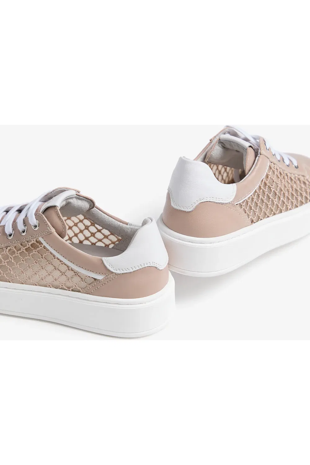 Кроссовки детские на шнуровке Mesh Low Top NeroGiardini, Rose — фото 3