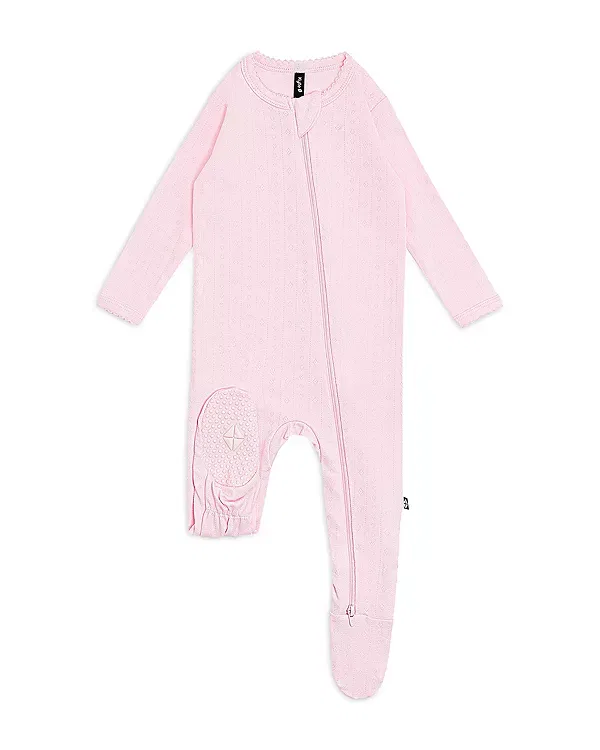 Детский комбинезон с принтом Pointelle Zippered Footie Kyte Baby, Sakura — фото 2