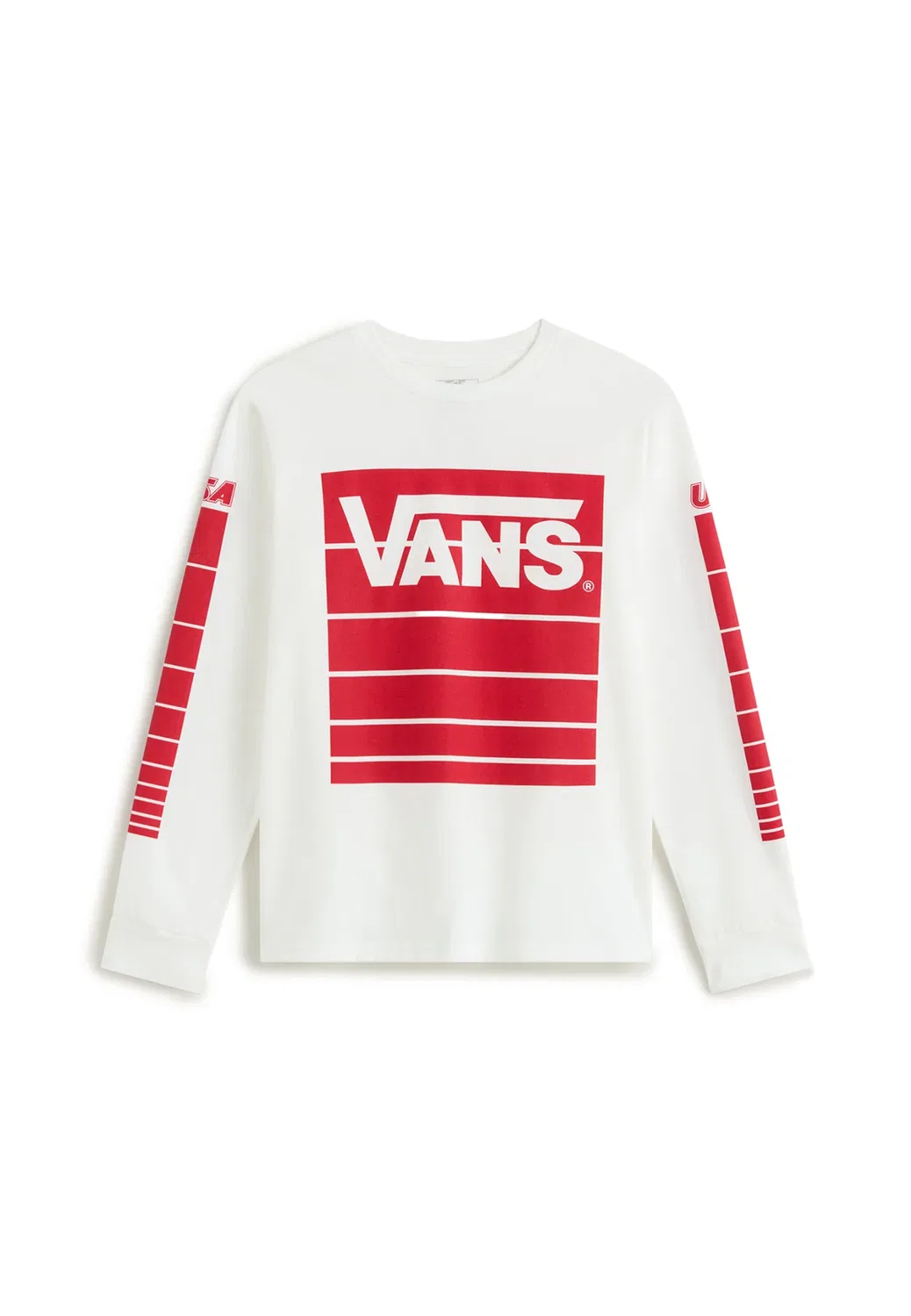Быстрая езда по пересеченной местности. - футболка с длинными рукавами Vans, White