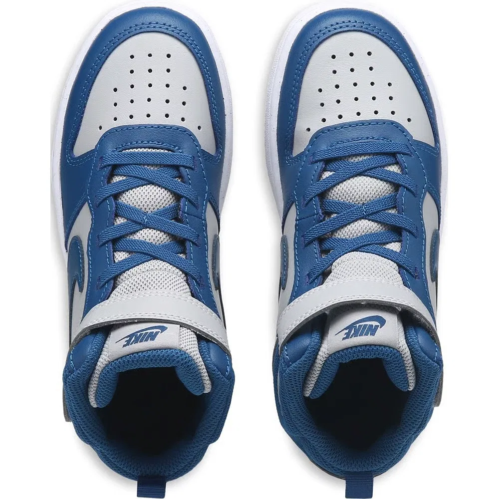 Детские высокие кроссовки Court Borough Mid 2 Nike, Grey/Blue — фото 4