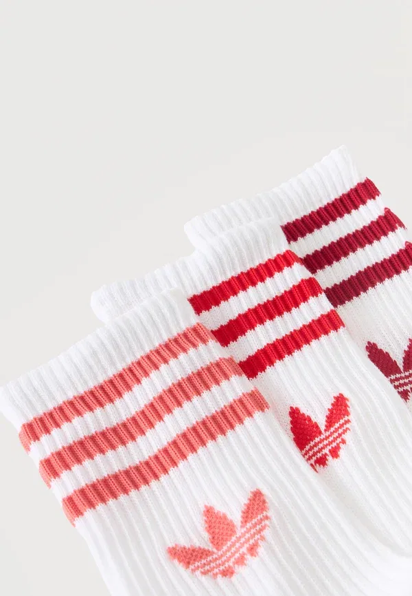 Комплект из 3 пар носков унисекс 3S Crew S Adidas Originals, белый/красный — фото 2