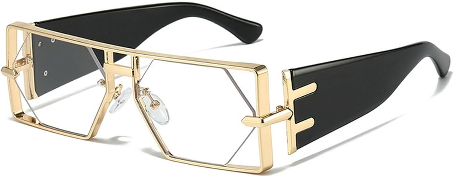 

Роскошные панк-солнцезащитные очки с градиентным дизайном, квадратной оправой, шестиугольными линзами, металлическим покрытием, для мужчин и женщин, для активного отдыха, защита от УФ-излучения UV400 mincl, C2