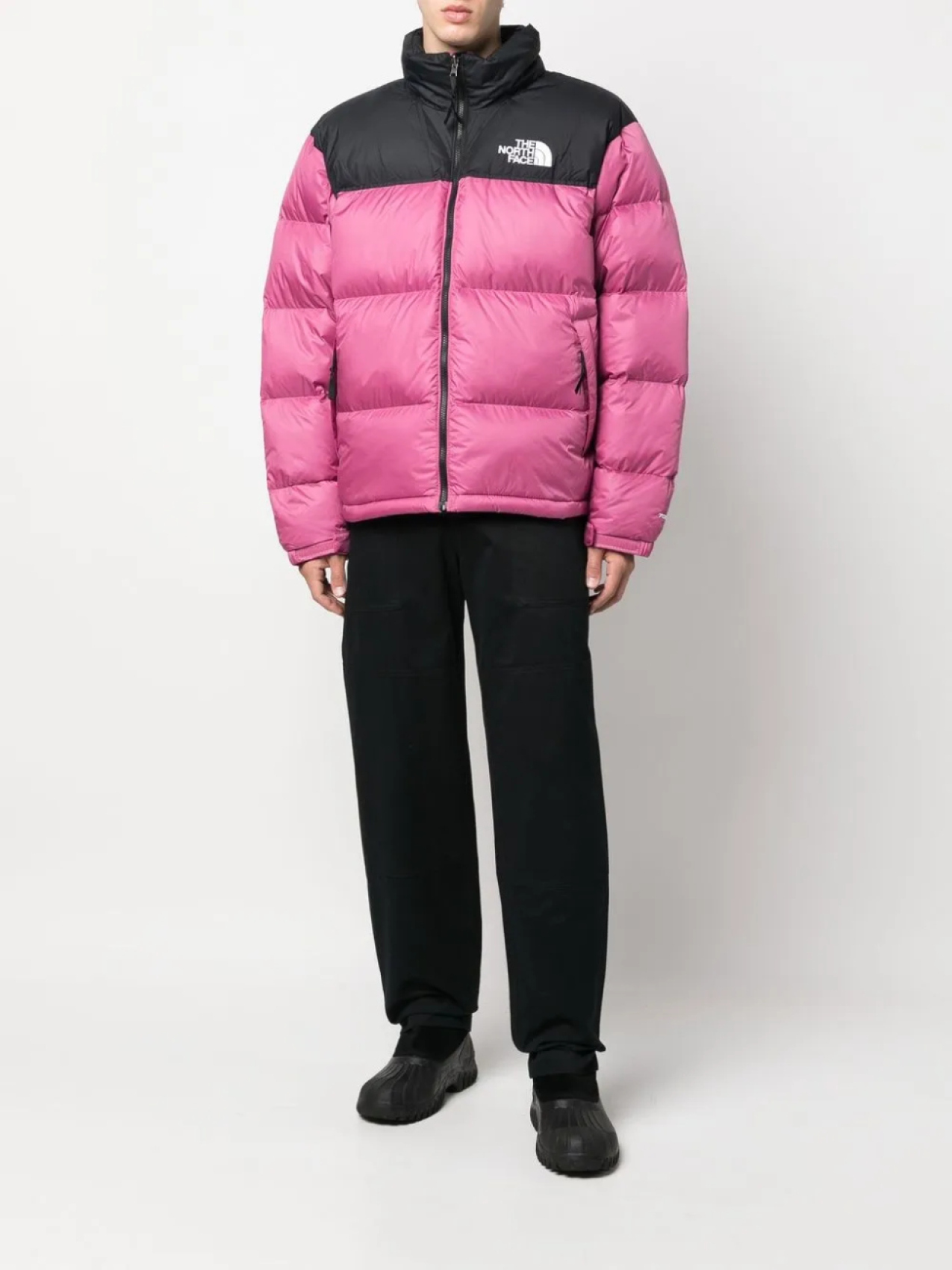 

Пуховик с логотипом The North Face, фиолетовый