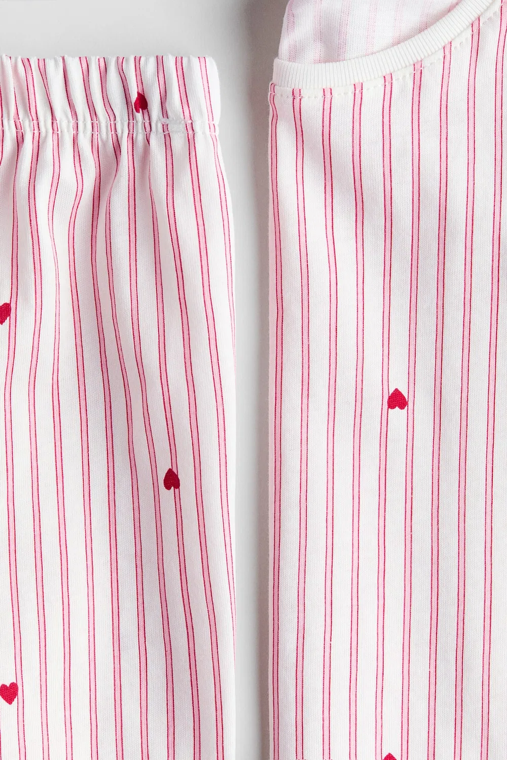 Пижама из набивного хлопка H&M, Rosa/Gestreift — фото 2