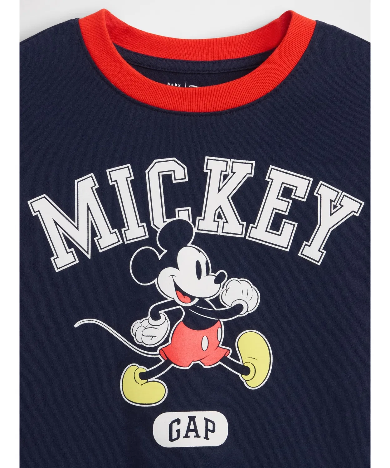 Детская футболка с принтом Микки Мауса Gap, Navy — фото 4