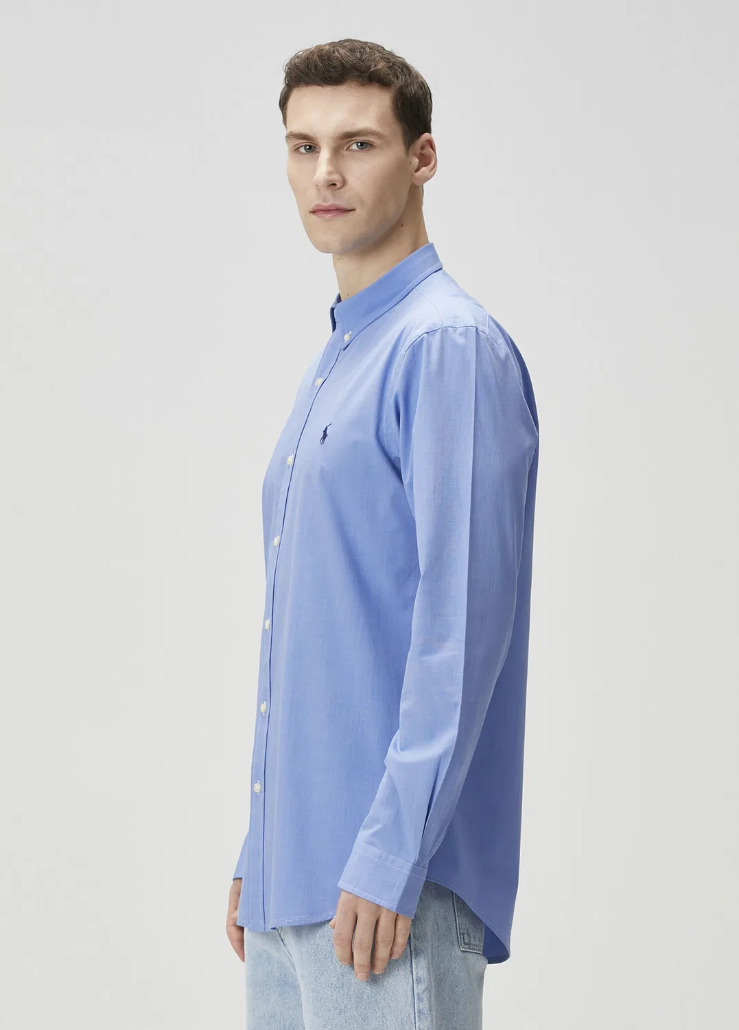 Рубашка Polo Ralph Lauren, mavi — фото 3