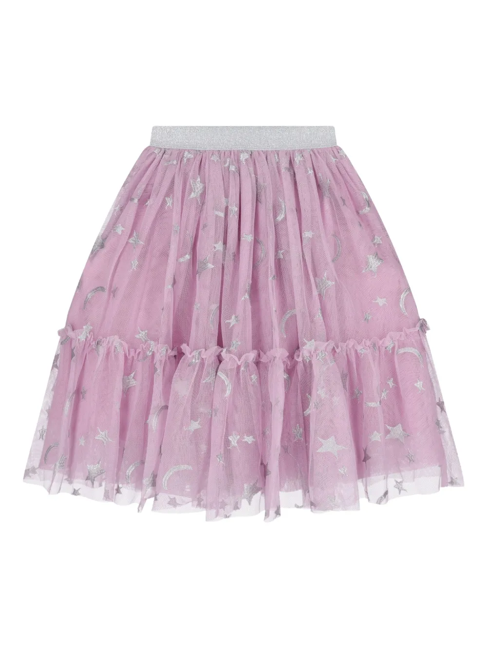 Юбка из тюля с вышивкой Stella Mccartney Kids, розовый — фото 2