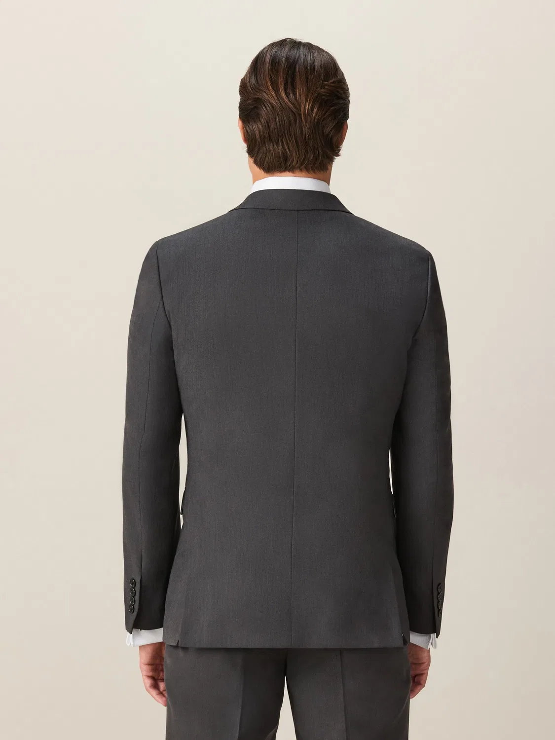 Пиджак Slim Fit, модель Two Button Suit Jacket Next, угольно-серый — фото 3
