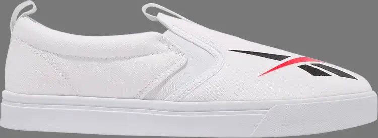 

Лимитированные кроссовки royal vulc slip on 'white black' Reebok, белый